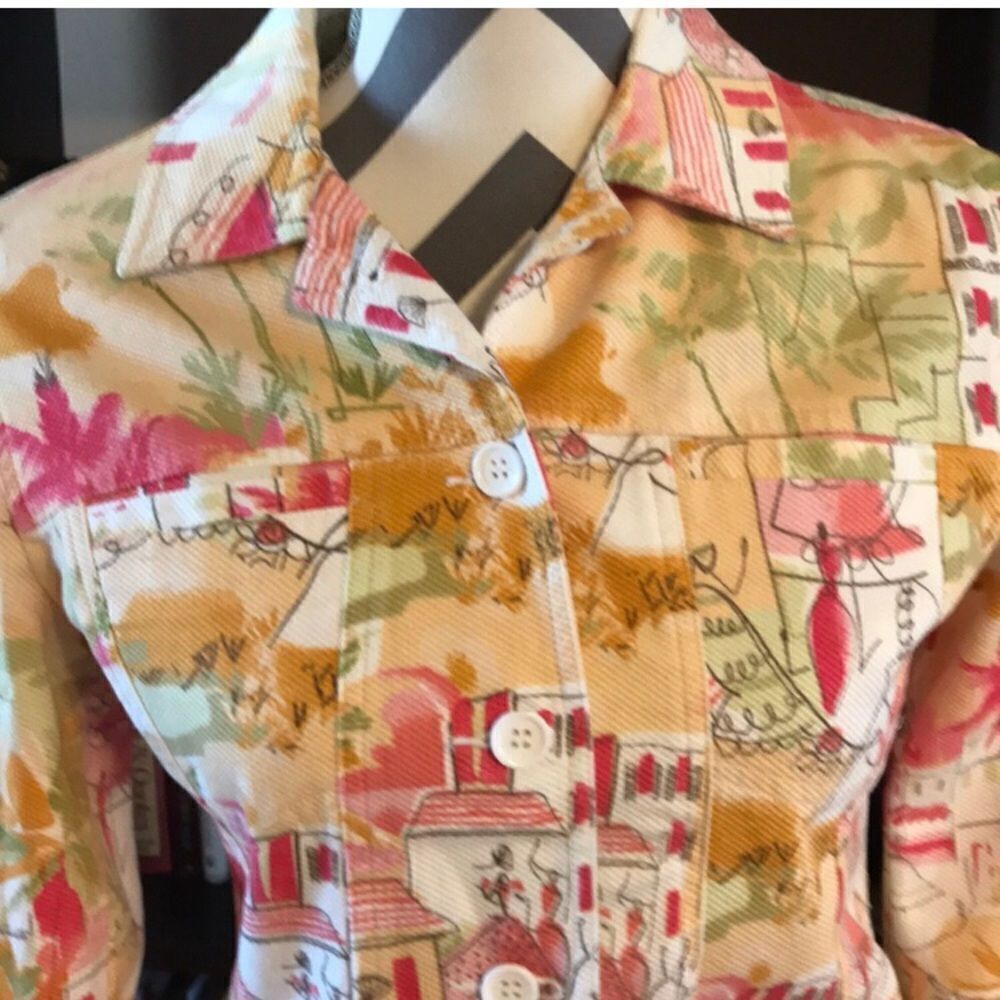 Multicolored Lemon Grass Studio Jacket Small - Picture 3 of 8